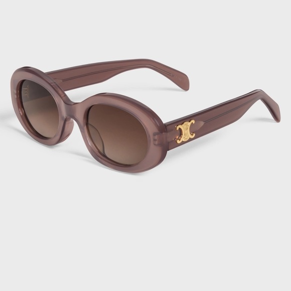 Celine Accessories - Celine Triomphe Sunglasses in acetate milky hazelnut